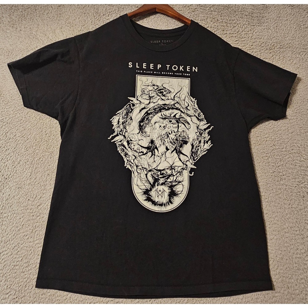 Sleep Token This Place Will Become Your Tomb Band T-Shirt Mens Large Black Tee
